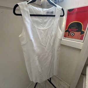 Vintage Jessica Howard White Sleeveless Shift Dress